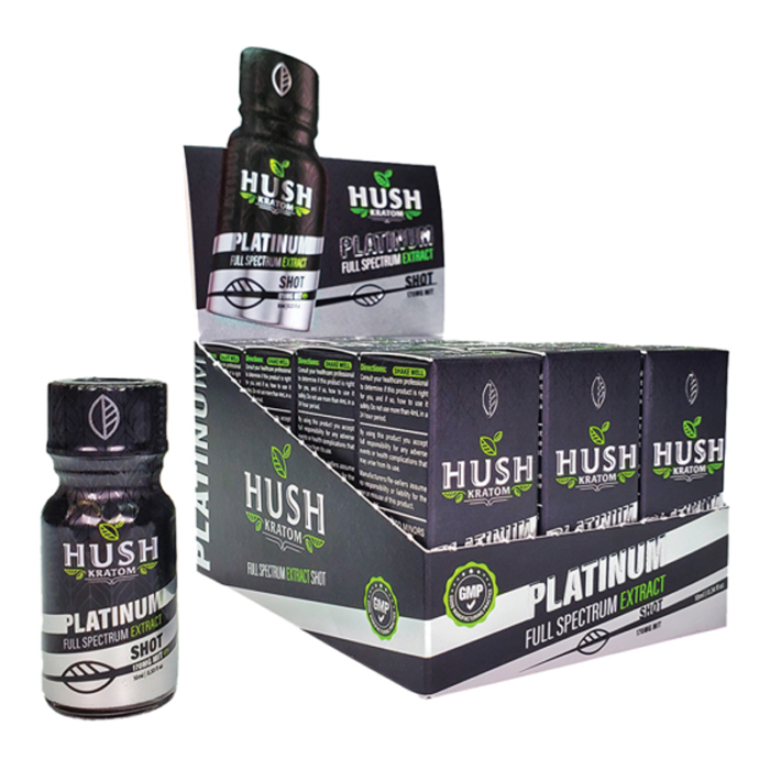 HUSH KRATOM SHOT PLATINUM -BOX OF 12