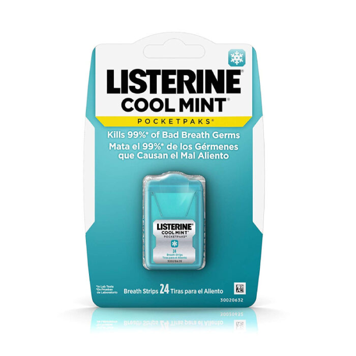 LISTERINE POCKETPAKS STRIPS -12CT BOX