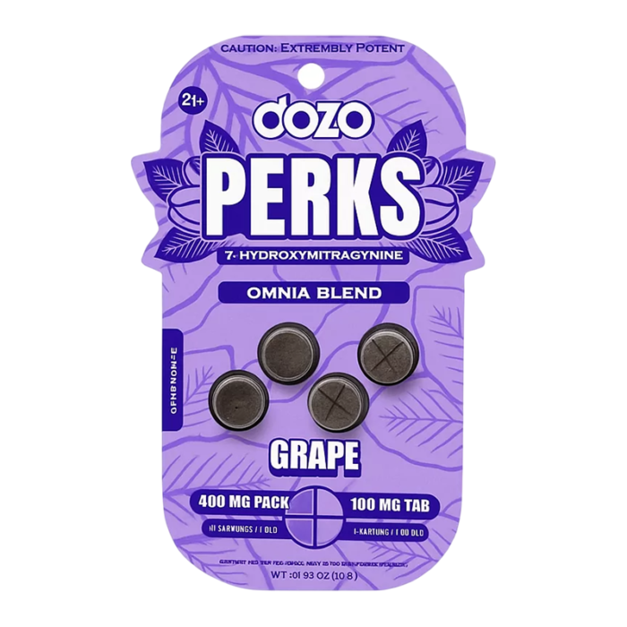 DOZO PERKS 7 HYDROXY 4CT 100MG PER TABLETS 400MG PER PACK - PACK OF 5