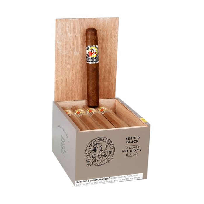 LA GLORIA CUBANA SERIE R BLACK NO. SIXTY (6 X 60) BOX OF 18