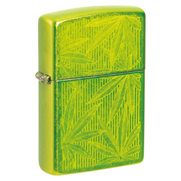 ZIPPO 24513 CANNABIS LEAVES DESIGN