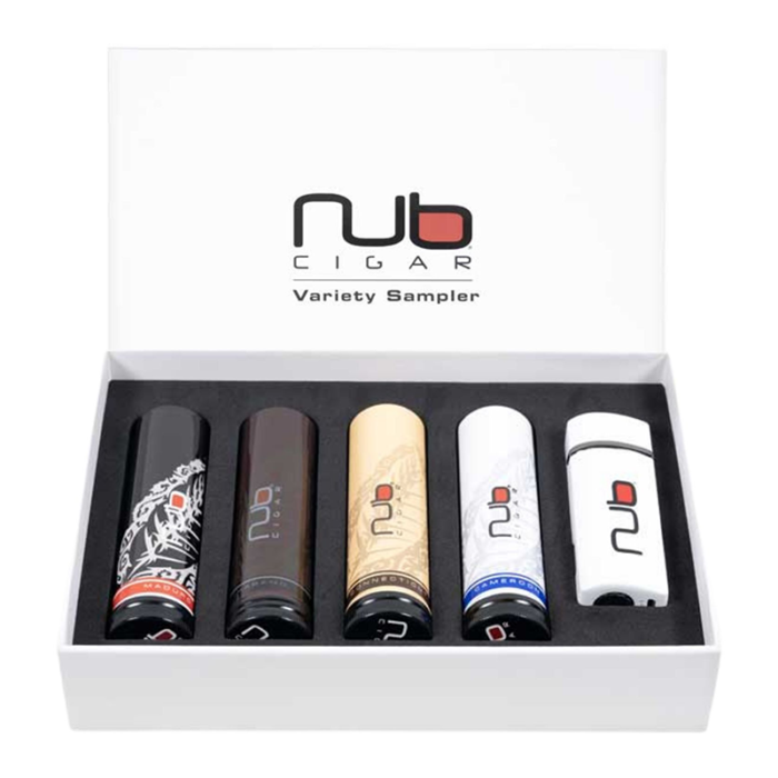 NUB TUBO SAMPLER WITH ELECTRIC LIGHTER BOX OF 04