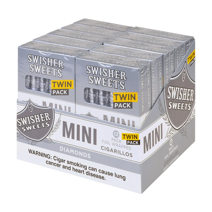SWISHER SWEETS MINI DIAMOND TWIN PACK 20CT-DUMMY