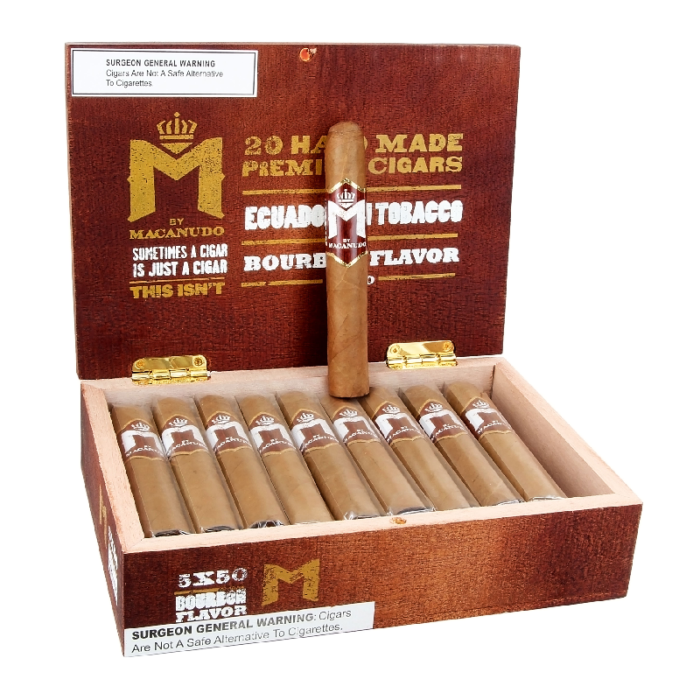 MACANUDO BOURBON ROBUSTO (5X50) BOX OF 20