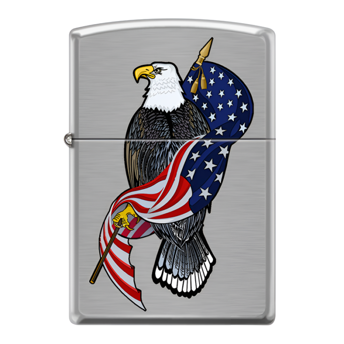 ZIPPO AMERICAN EAGLE FLAG DESIGN
