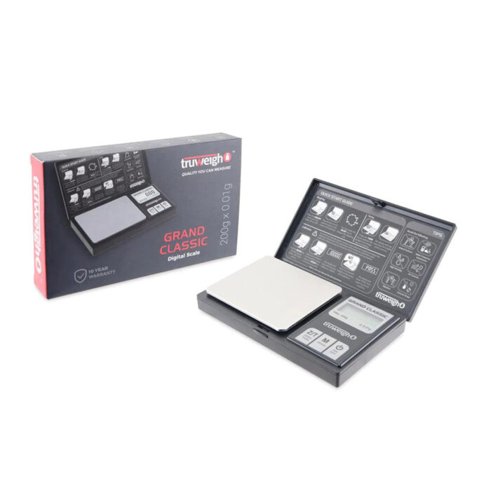TRUWEIGH SCALE GRAND CLASSIC DIGITAL MINI SCALE - 200G X 0.01G BLACK