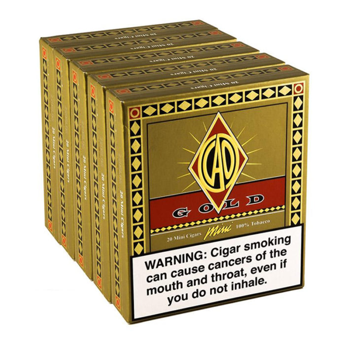 CAO GOLD MINI CIGARILLOS 5 PK OF 20 CT100