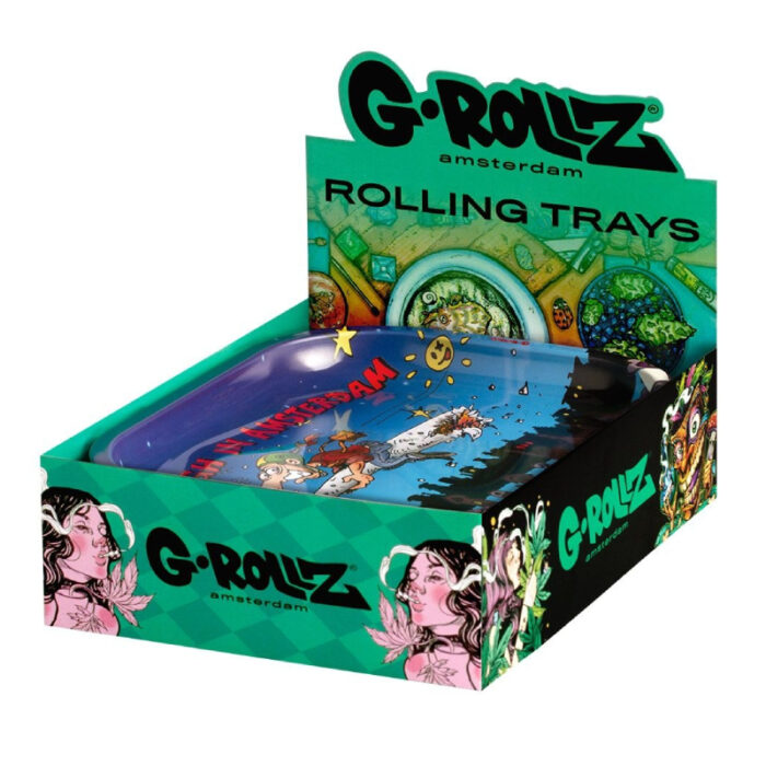 G-ROLLZ | ASSORTED SMALL ROLLING TRAYS 14 X 18CM