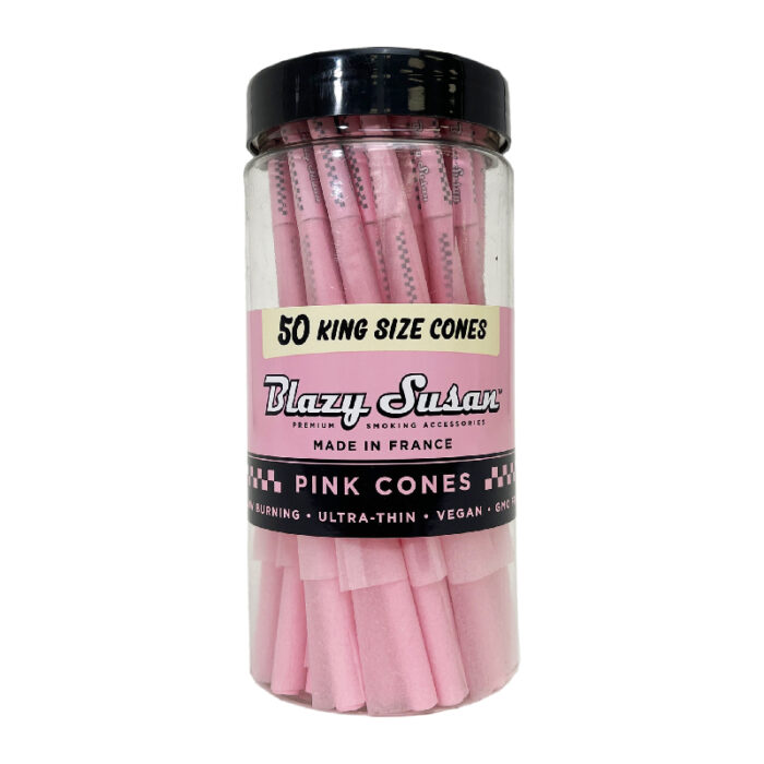 BLAZY SUSAN KING SIZE CONES - 50CT JAR