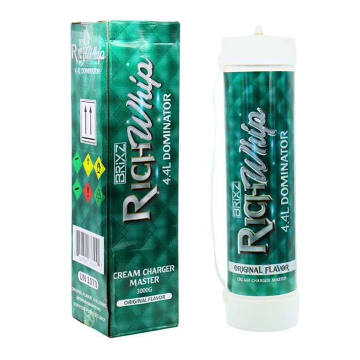 BRIXZ NYC RICH WHIP CREAM CHARGERS 4.4L TANK ORIGINAL