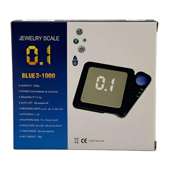 JEWELRY SCALE BLUE 2 -1000 (1000G X 0.1G)