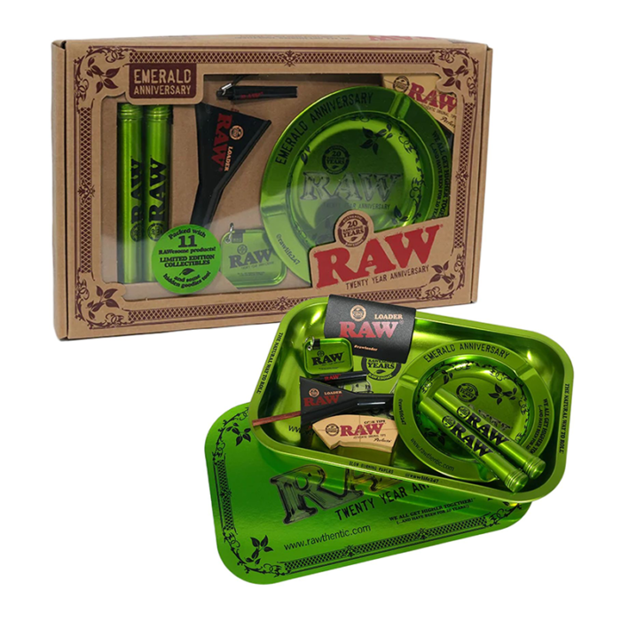 RAW EMERALD TWENTY YEAR ANNIVERSARY GIFT SET BOX