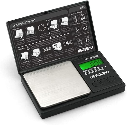 TRUWEIGH SCALE MINI CLASSIC 600G X0.1G BLACK