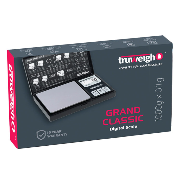 TRUWEIGH GRAND CLASSIC DIGITAL MINI SCALE – 1000G X 0.1G