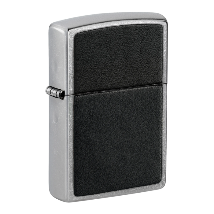 207 BLACK LEATHER EMBLEM