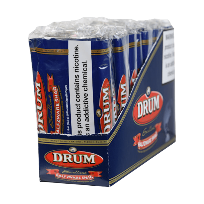 DRUM HALFZWARE SHAG POUCH 12CT-DUMMY