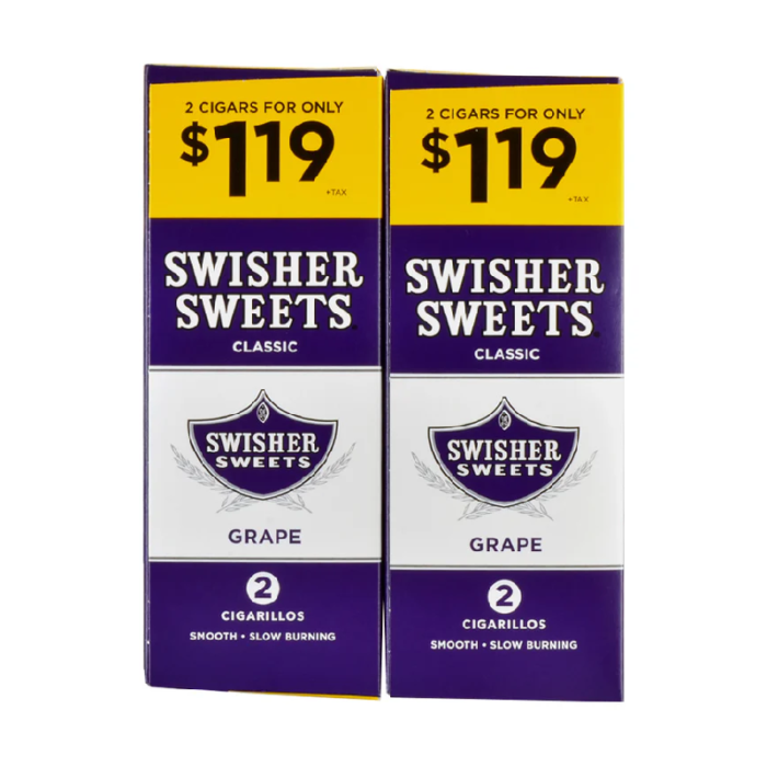 SWISHER SWEETS 2/$1.19