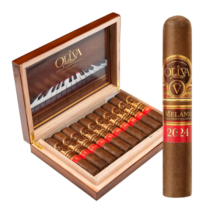 OLIVA SERIE V MELANIO ANO 2024 ROUND (5.5X6) BOX OF 10