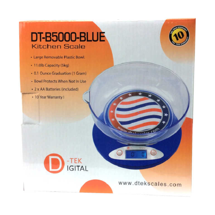 D TEK DIGITAL KITCHEN SCALE B5000 BLUE