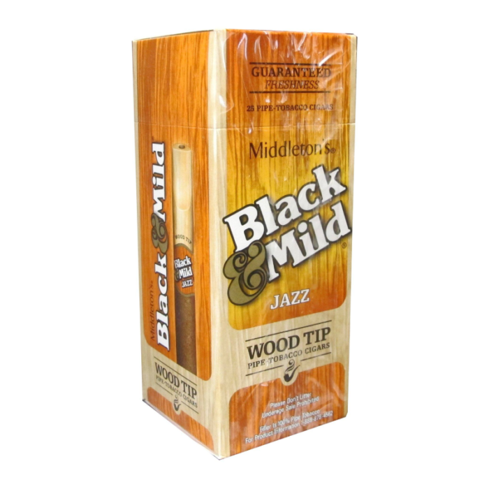 BLACK & MILD WOOD TIP ORIGINAL  25CT