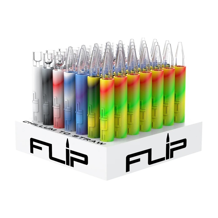 WHITE RHINO FLIP CHILLUM TO STRAW FP1001 BOX