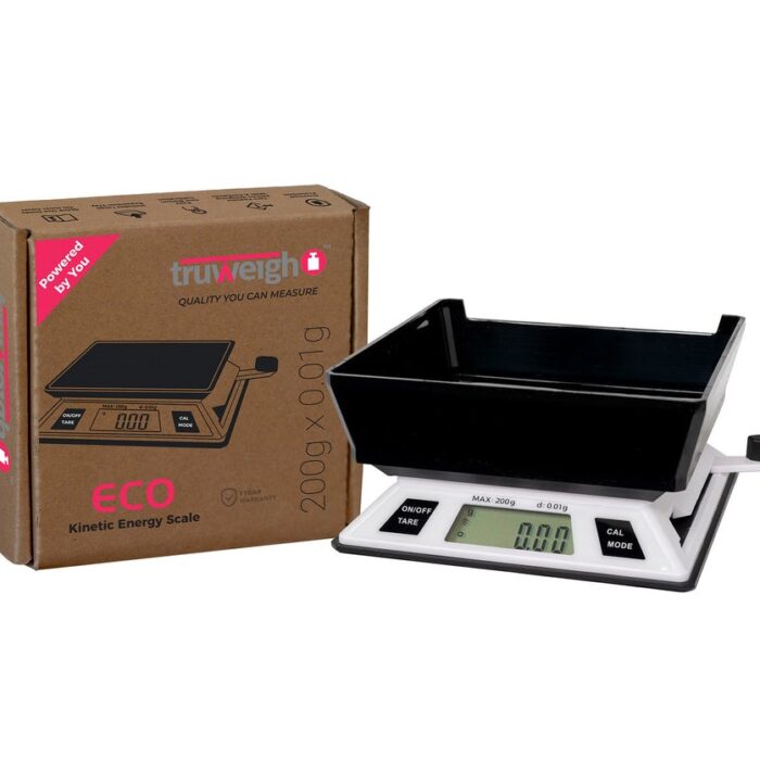 TRUWEIGH SCALE ECO KINETIC ENERGY SCALE 200G X 0.01G WHITE