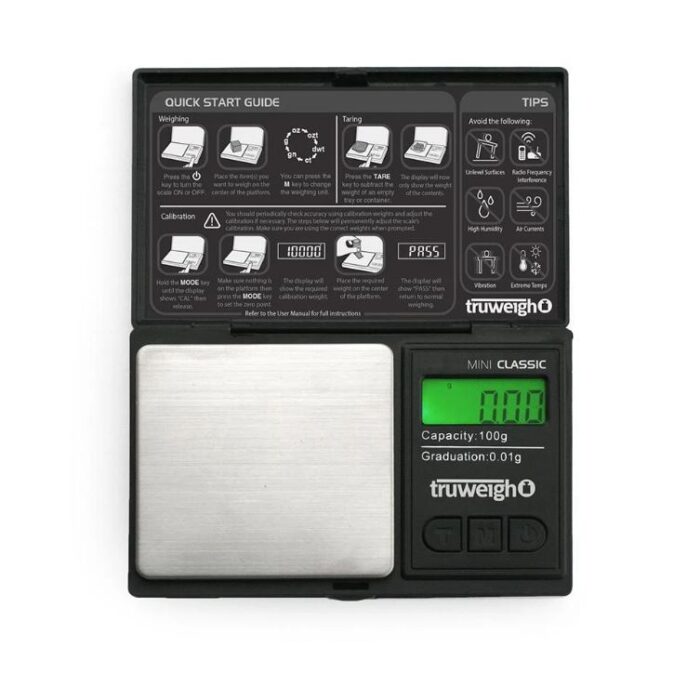 TRUWEIGH SCALE MINI CLASSIC 100G X0.01G BLACK
