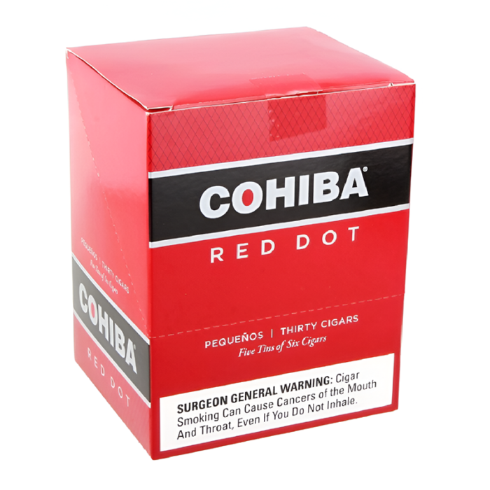 COHIBA RED DOT PEQUENOS TINS 30 UNITS (5 TINS OF 6)