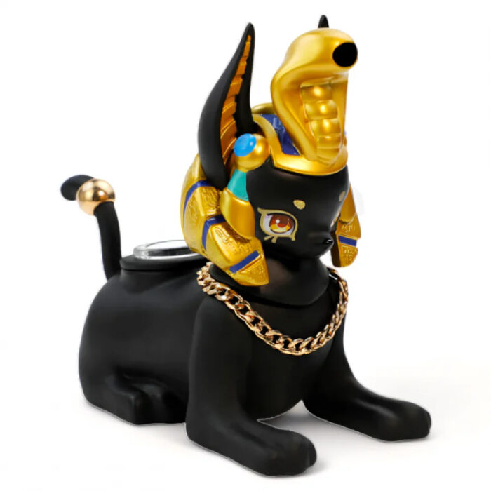 6.5'' ANUBIS AURA - BREATHE IN THE DIVINE, SAVOR THE ESSENCE SILICONE WATER PIPE