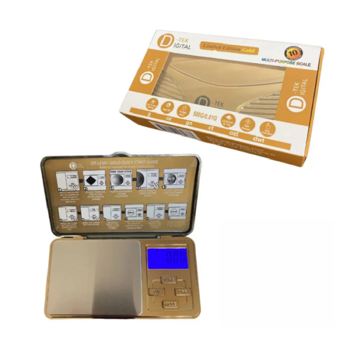 D TEK DIGITAL POCKET SCALE LE1200 GOLD