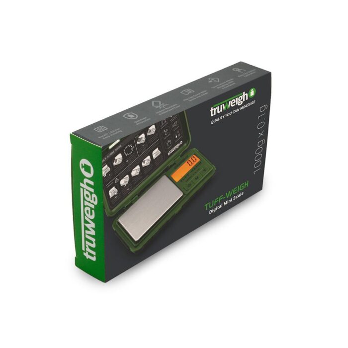 TRUWEIGH SCALE TUFF-WEIGH 1000G X 0.1G GREEN