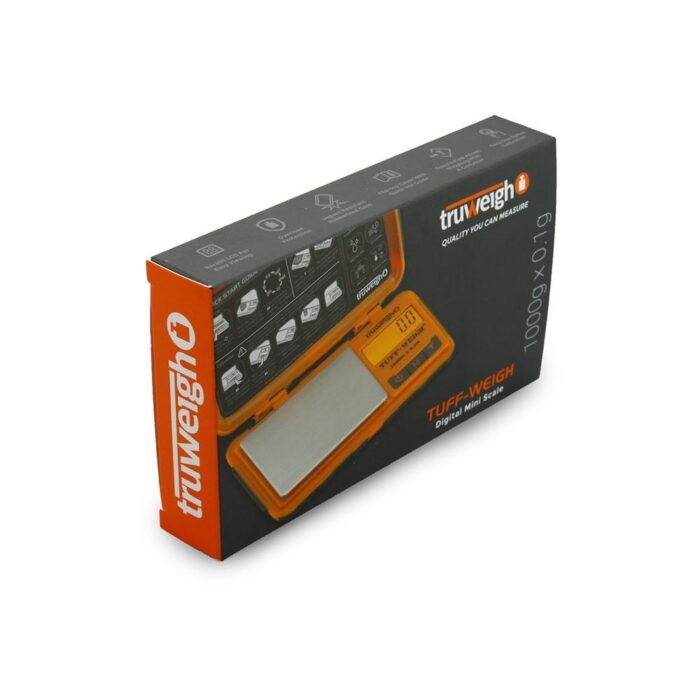 TRUWEIGH SCALE TUFF-WEIGH 1000G X 0.1G ORANGE