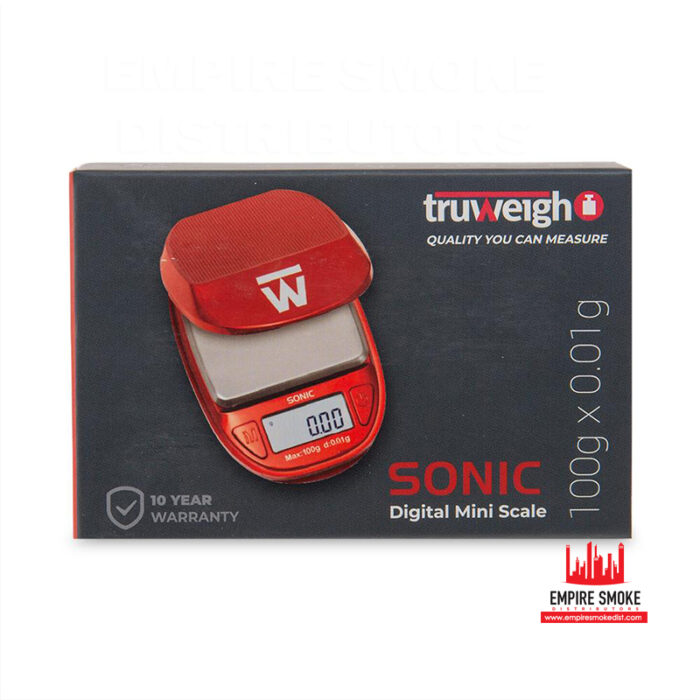 TRUWEIGH SCALE SONIC 100G X0.01G RED