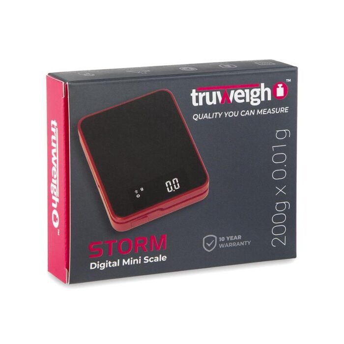TRUWEIGH SCALE STORM 200G X 0.01G RED