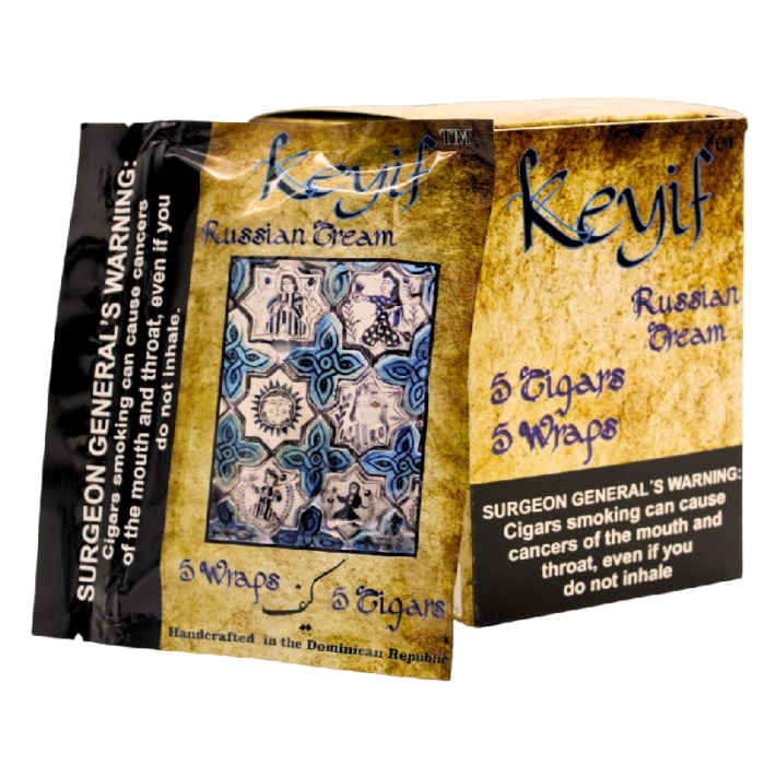 KEYIF CIGAR WRAPS RUSSIAN CREAM