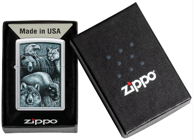 ZIPPO 205 FIERCE ANIMALS DESIGN