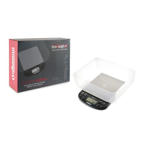 TRUWEIGH SCALE INTREPID SERIES 5KG 5000G X 0.1G BLACK (WITH 74OZ BOWL)